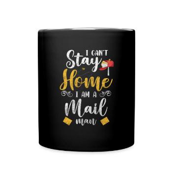 Postman Job Work Letter Carrier - Full Colour Mug - black - Front