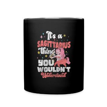Zodiac sign birth superstition - Full Colour Mug - black - Front