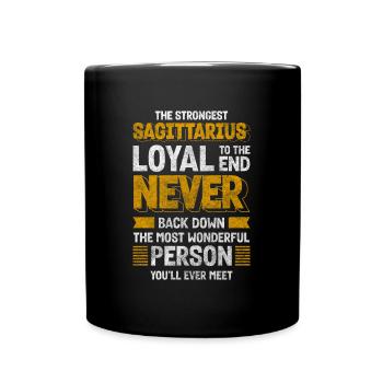 Zodiaque étoile - Mug uni - noir - Devant