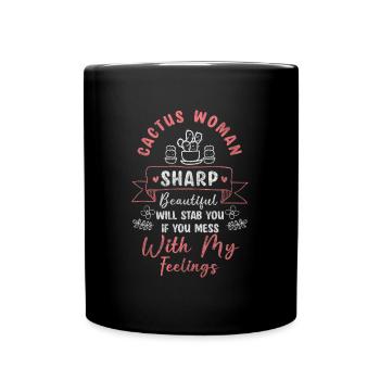 Cactus, Désert, L’Eau, Été - Mug uni - noir - Devant