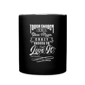 Bildhauer Steinhauer Geselle Handwerker - Tasse einfarbig - Schwarz - Vorne