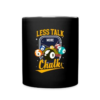 Pool Training Spieler 8-Ball - Tasse einfarbig - Schwarz - Vorne
