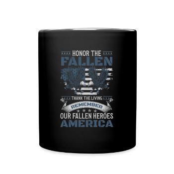 Pouvoir patriotique des États-Unis Stars and Stripes - Mug uni - noir - Devant