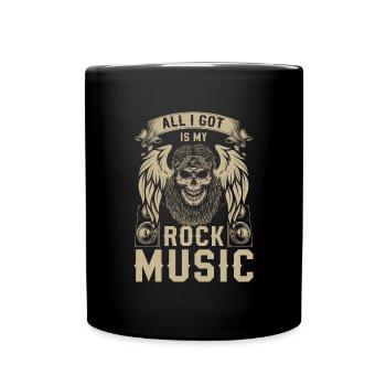Rock Hardrocker Heavy Metal - Tasse einfarbig - Schwarz - Vorne