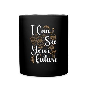 Hellseher Astrologe - Tasse einfarbig - Schwarz - Vorne
