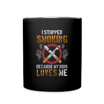 Seeking Winner Discipline Not Smoking - Full Colour Mug - black - Front