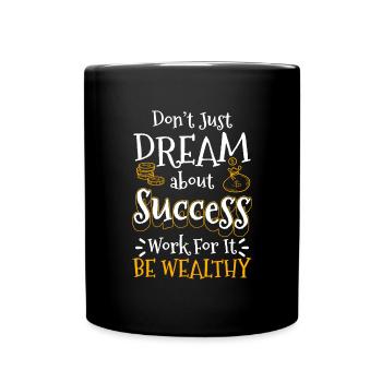Money Prosperity Euro Gold - Full Colour Mug - black - Front