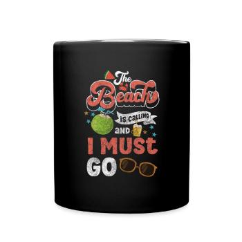 Holiday, Waves, Breeze, Nature - Full Colour Mug - black - Front