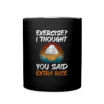 Buffet Delicious All you can eat selection - Full Colour Mug - black - Front