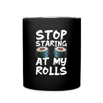 Japanisch Nigiri - Tasse einfarbig - Schwarz - Vorne