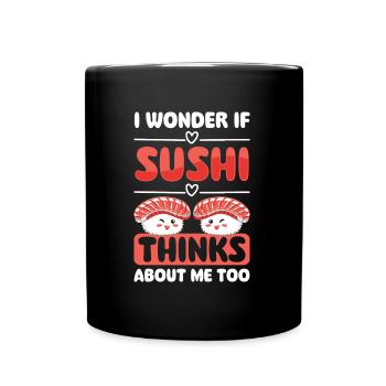 Japanisch Essen Lecker Küche - Tasse einfarbig - Schwarz - Vorne