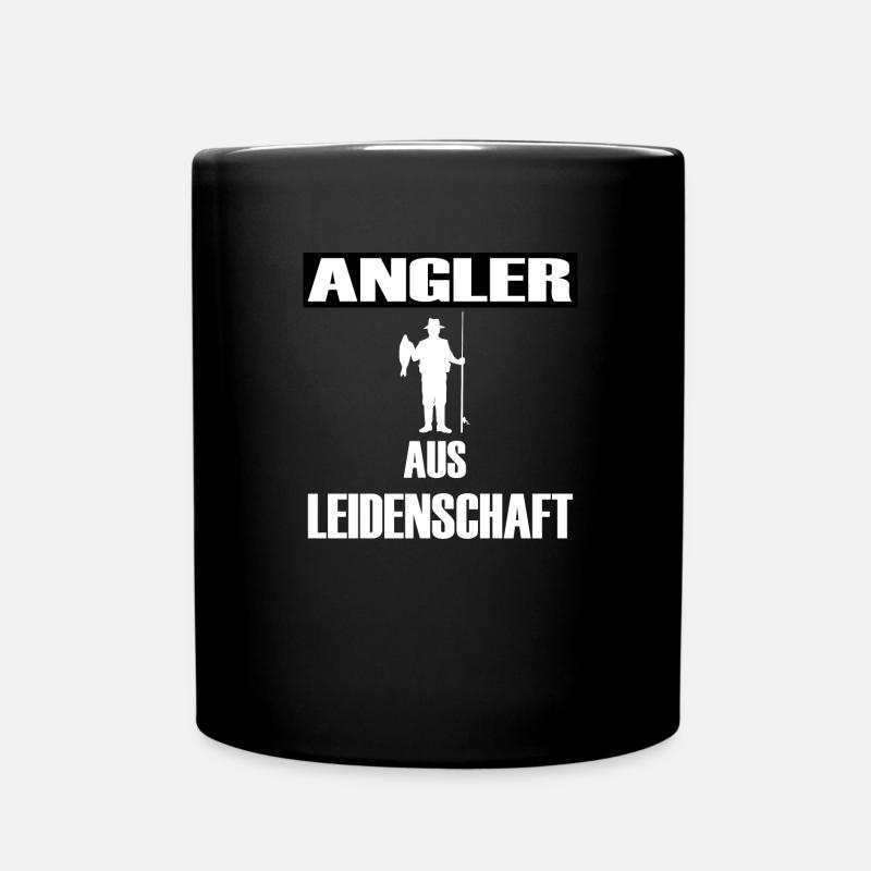 Angeln - Tasse einfarbig - Schwarz