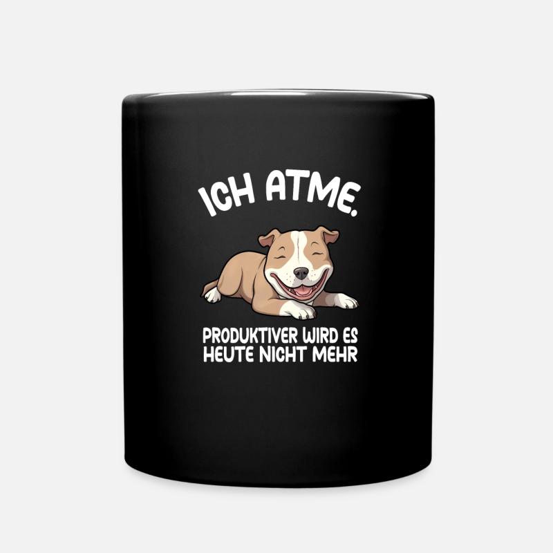 Pitbull - Tasse einfarbig - Schwarz