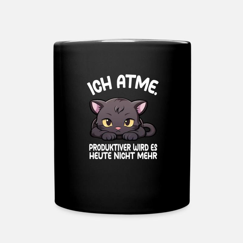 Je respire la panthère - Mug uni - noir