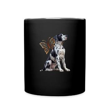 Dogue allemand - Mug uni - noir - Devant