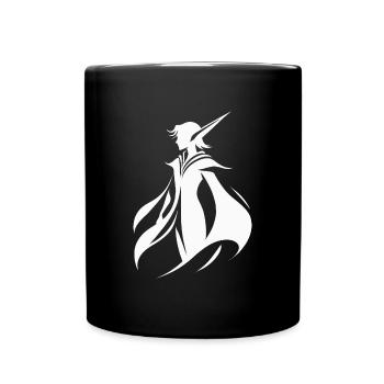 Elf whispers in the wind - Full Colour Mug - black - Front