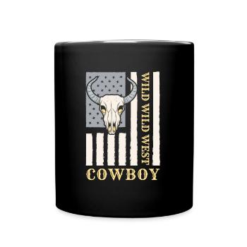 Pays des cow-boys Texas - Mug uni - noir - Devant