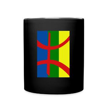 Drapeau Amazigh inversé - Mug uni - noir - Devant