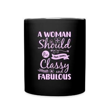 Shopping Individuell Lifestyle - Tasse einfarbig - Schwarz - Vorne