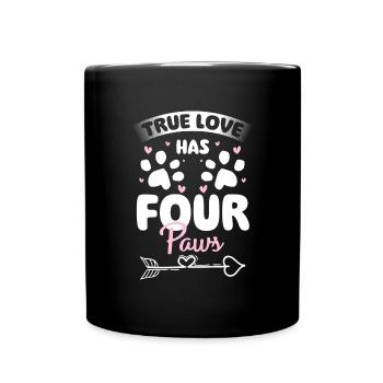 Perser Katzendame Katzenfreund - Tasse einfarbig - Schwarz - Vorne