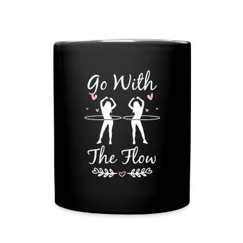 Hullern Fitness Workout Frau - Tasse einfarbig - Schwarz - Vorne