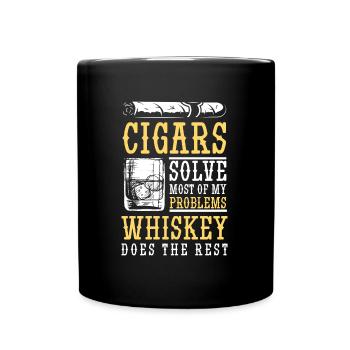Célébration du Whiskey Waiter Man - Mug uni - noir - Devant