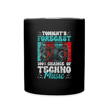 House Feiern Hardstyle Auflegen - Tasse einfarbig - Schwarz - Vorne
