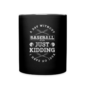 Joueur de baseball Batte de baseball gagnant Fan - Mug uni - noir - Devant