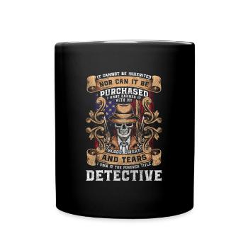 Enquêteur-détective Police criminelle - Mug uni - noir - Devant