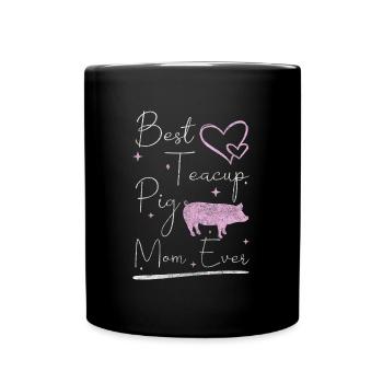 Piggy cute breeder - Full Colour Mug - black - Front