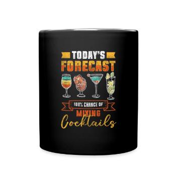 Bartender Liquor Holiday - Full Colour Mug - black - Front