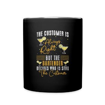 Mélange de bar barman - Mug uni - noir - Devant