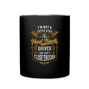 Fast Food Straßenverkauf Foodtrucker Foodie - Tasse einfarbig - Schwarz - Vorne