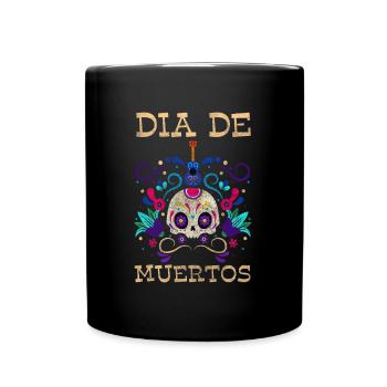 Commémoration de l’honneur du Festival des morts du Dia de Muertos - Mug uni - noir - Devant