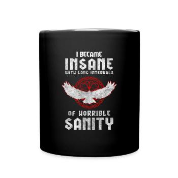 Corbeau Mystique Runes de Sorcellerie - Mug uni - noir - Devant