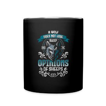 Wolves Predator Strength - Full Colour Mug - black - Front