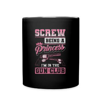 Waffenclub Schießen Club - Tasse einfarbig - Schwarz - Vorne