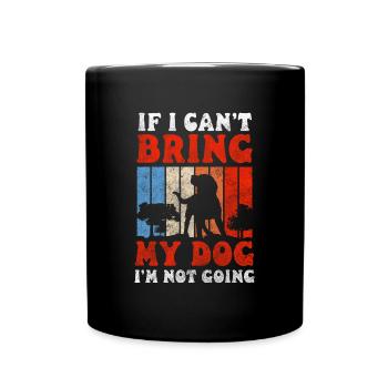 Chien Patte Chiot Amour - Mug uni - noir - Devant