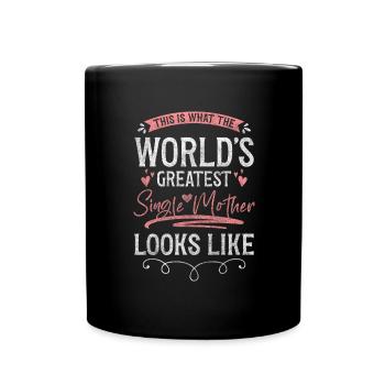 Parents Single Alone Father - Full Colour Mug - black - Front