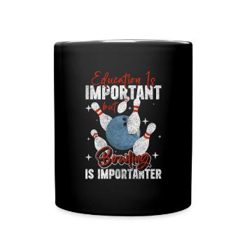 Bowling Sieger Bowling Verein - Tasse einfarbig - Schwarz - Vorne