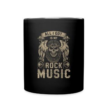 Rock Musik Fan Bandleader Festival - Tasse einfarbig - Schwarz - Vorne