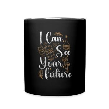 Diseuse de bonne aventure Horoscope Tarot Cartes Magie - Mug uni - noir - Devant