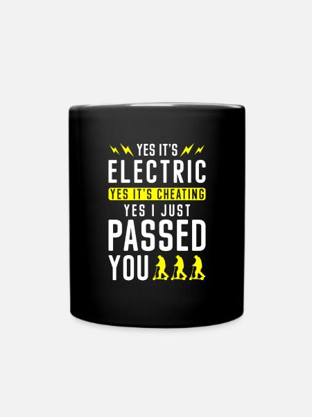 E-Scooter Elektrisch - Tasse einfarbig - Schwarz