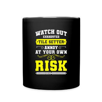Building tilers - Full Colour Mug - black - Front
