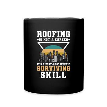 Master Roofer Construction Site - Full Colour Mug - black - Front
