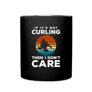 Sports Ice rink Wiping snow - Full Colour Mug - black - Front