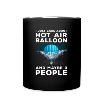 Balloon Aviation Fire Adventure - Full Colour Mug - black - Front