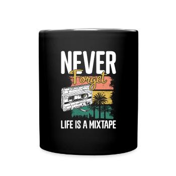 Légende de la musique Rock Voiture ancienne - Mug uni - noir - Devant