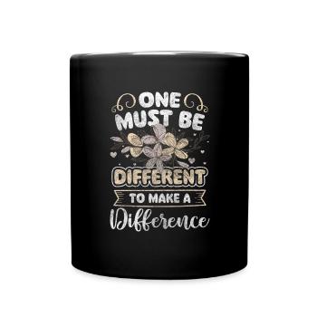 Einzelstück Stolz - Tasse einfarbig - Schwarz - Vorne