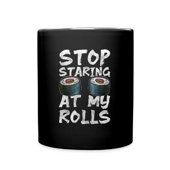 Culture japonaise mignonne de la nourriture à base de soja - Mug uni - noir - Devant